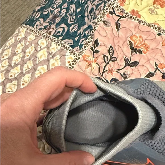 Nike Phantom Vision Academy DF Indoor Soccer Shoes Blue with Orange Swoosh 11.5 - Picture 6 of 10